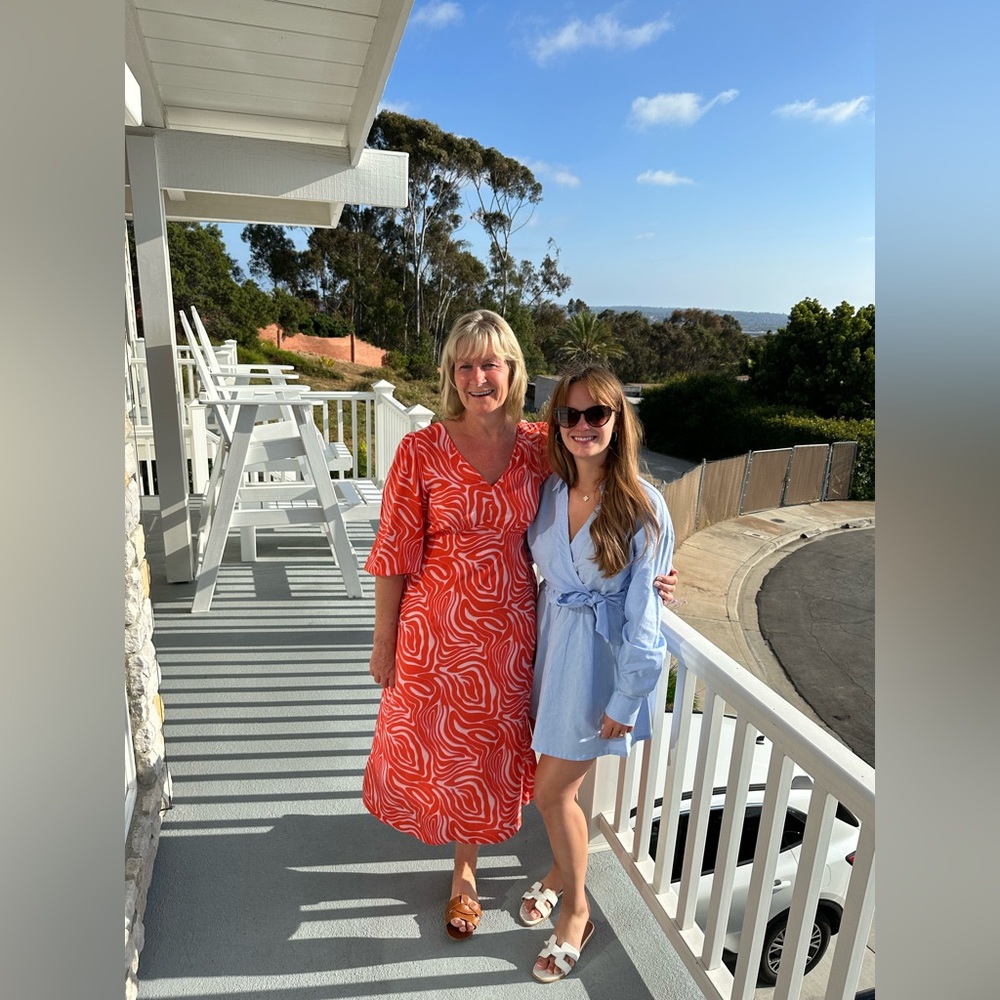Bershka Light Blue Wrap Dress - Picture 5 of 7
